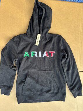 Ariat Kids Gray Logo Hoodie Pullover Sweatshirt Western NWOT | Youth K017B7/8/79